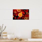 マラリアを引き起こすマラリア原虫概念像2 ポスター (キッチン)