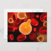 マラリアを引き起こすマラリア原虫概念像2 ポストカード (正面/裏面)