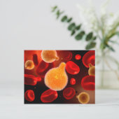 マラリアを引き起こすマラリア原虫概念像2 ポストカード (スタンド正面)