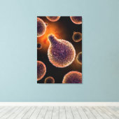 マラリアを引き起こすマラリア原虫概念像4 キャンバスプリント (インサイチュ (ウッドフロア))