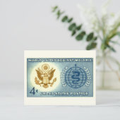 マラリア統一されたヴィンテージに対する世界 ポストカード (スタンド正面)