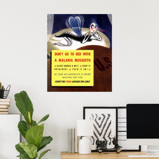 マラリア蚊 ポスター (ホームオフィス)