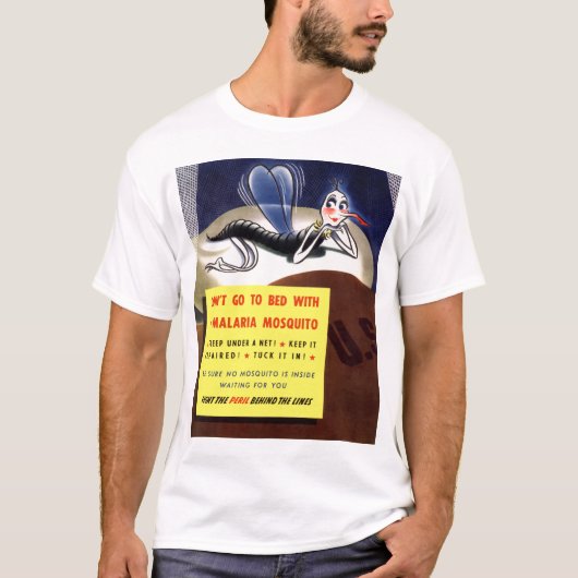 マラリア蚊 Tシャツ (正面)