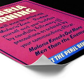 マラリア警告病 ポスター (角)