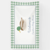 マラルダックカントリー狩りベビーシャワーウェルカム 横断幕 (縦)