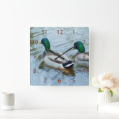 マラルダックス スクエア壁時計 (ホーム)