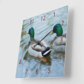 マラルダックス スクエア壁時計 (傾斜)