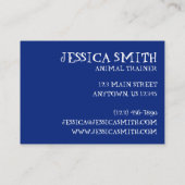 マラルダックバードブルーウォーター自然撮影 名刺 (裏面)