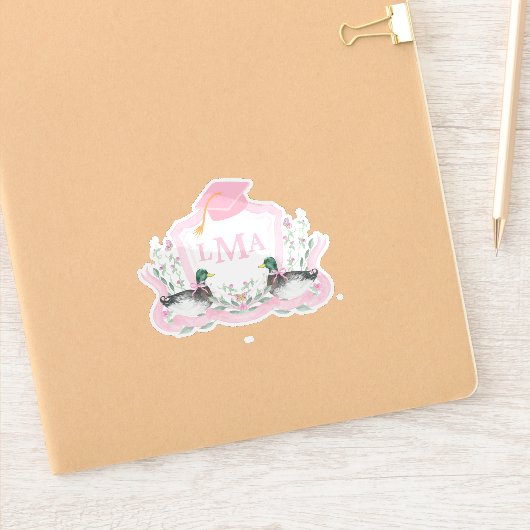 マラルダックモノグラム卒業クレスト シール (ノートブック)