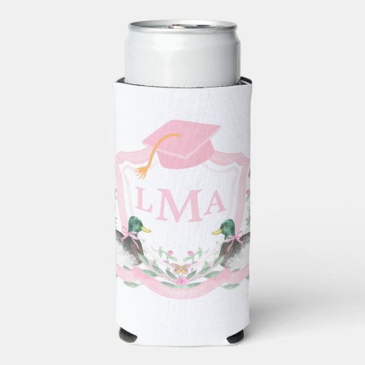 マラルダックモノグラム卒業クレスト スリム缶クーラー (Seltzer正面)