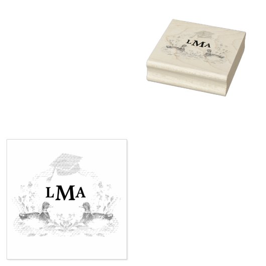 マラルダックモノグラム卒業クレスト ラバースタンプ (押印)