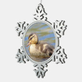 マラルドアクリング スノーフレークピューターオーナメント (右)