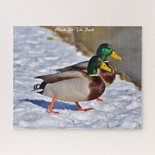 マラルドアヒルの出発 ジグソーパズル (横)