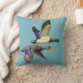 マラルドアヒル愛好家 クッション (ブランケット)