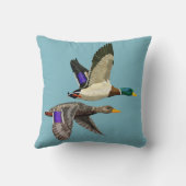 マラルドアヒル愛好家 クッション (裏面)