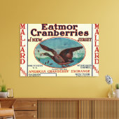 マラルドエアトモールクランベリーブランドラベル キャンバスプリント (インサイチュ (リビング))