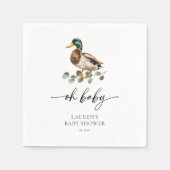 マラルド男女兼用アヒル赤ちゃんシャワー スタンダードカクテルナプキン (正面)