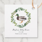 マラルド男女兼用アヒル赤ちゃんシャワー フェイバータグ (裏面)