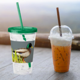 マラルド・ダック野生生物写真 アクリルタンブラー