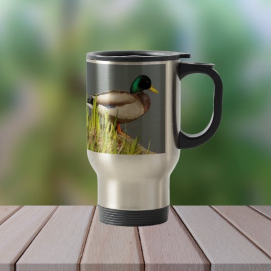 マラルド・ダック野生生物写真 トラベルマグ