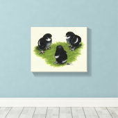 マランズブラック銅チックス キャンバスプリント (インサイチュ (ウッドフロア))