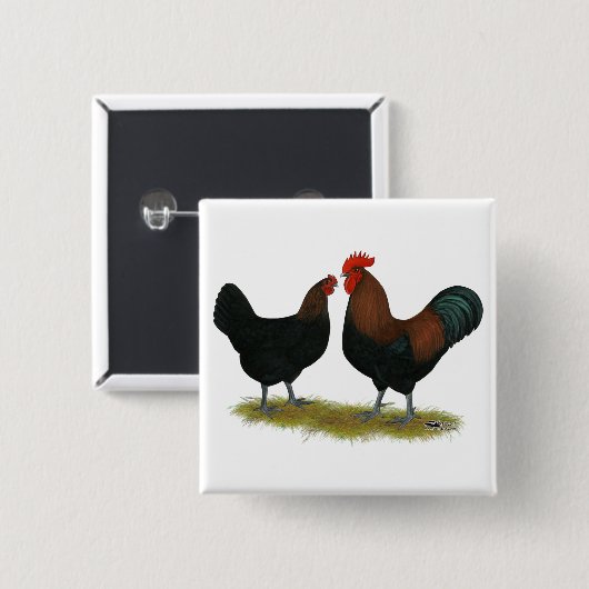 マランズブラック銅 缶バッジ (正面&裏面)