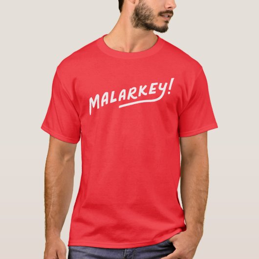 「マラーキー」 - No Malarkeyバイデン氏2020ティーシャツ Tシャツ (正面)