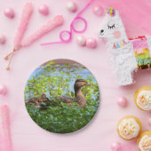 マラードとアヒル – スイミングby Shirley Taylor ペーパープレート (パーティー)