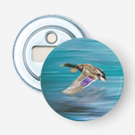 マラードのダック飛んでいるボタン 栓抜き