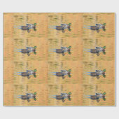 マラードのペア ラッピングペーパー (フラット)