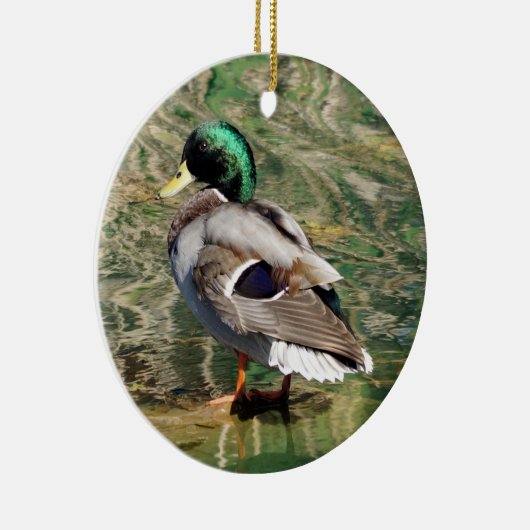 マラードアヒルのクリスマスオーナメント セラミックオーナメント (右)