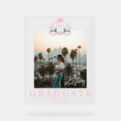 マラードアヒルのモノグラム卒業写真 アクリルサイン (正面)