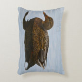 マラードアヒルの写真枕 アクセントクッション (正面(垂直))