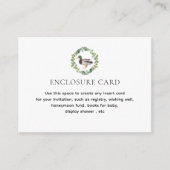 マラードアヒルテーマベビーシャワーカスタム エンクロージャーカード (正面)