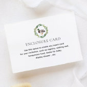 マラードアヒルテーマベビーシャワーカスタム エンクロージャーカード