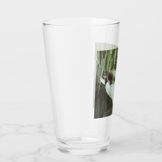 マラードアヒル写真アウトドアスマン湖バード タンブラーグラス (右)