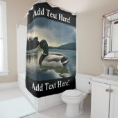 マラードアヒル湖のシャワーカーテン シャワーカーテン (インサイチュ)