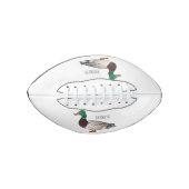 マラードアヒル漫画イラストレーション アメリカンフットボール (正面)