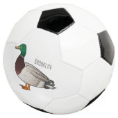 マラードアヒル漫画イラストレーション サッカーボール (3/4)