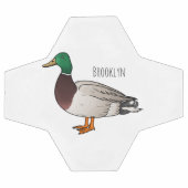 マラードアヒル漫画イラストレーション サッカーボール (フラット)