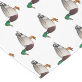 マラードアヒル漫画イラストレーション ショートテーブルランナー (コーナー)