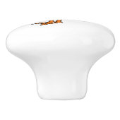 マラードアヒル漫画イラストレーション セラミックノブ (側面)