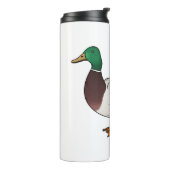 マラードアヒル漫画イラストレーション タンブラー (回転左)