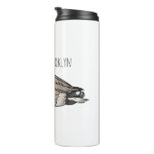 マラードアヒル漫画イラストレーション タンブラー (回転右)