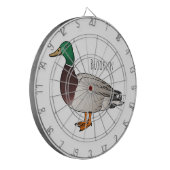 マラードアヒル漫画イラストレーション ダーツボード (正面左)