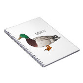 マラードアヒル漫画イラストレーション ノートブック (右側)