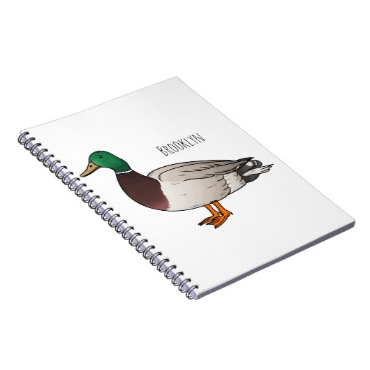 マラードアヒル漫画イラストレーション ノートブック (右側)