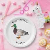 マラードアヒル漫画イラストレーション ペーパープレート (パーティー)