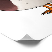 マラードアヒル漫画イラストレーション ポスター (角)