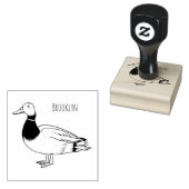 マラードアヒル漫画イラストレーション ラバースタンプ (押印)